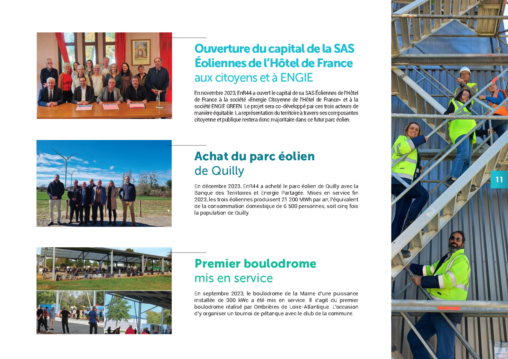 Enr44 Producteur Energies Renouvelables Loire Atlantique 0231 24 ENR 44 RAPPORT ACTIVITE 2023 Compress Page 11