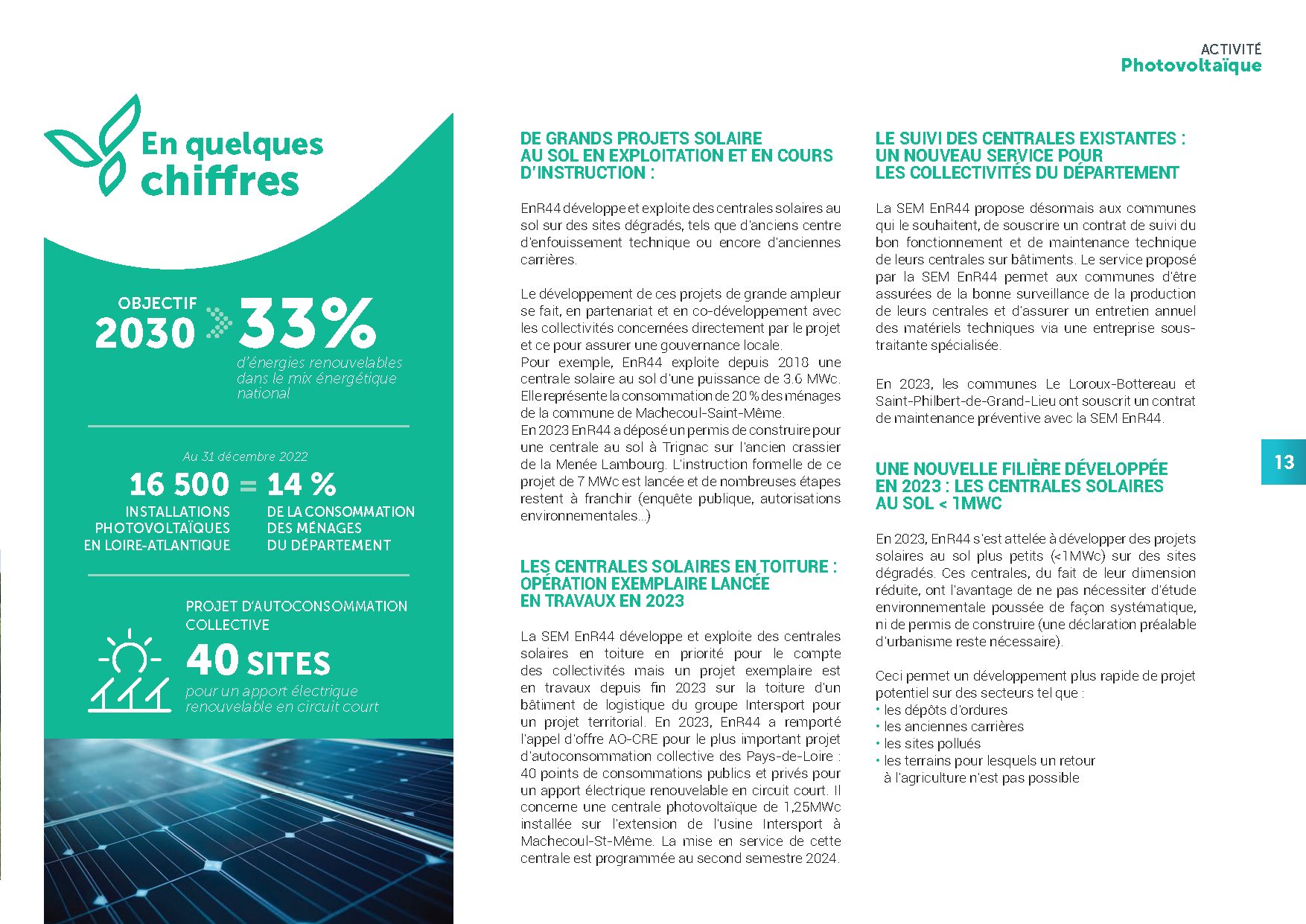 Enr44 Producteur Energies Renouvelables Loire Atlantique 0231 24 ENR 44 RAPPORT ACTIVITE 2023 Compress Page 13